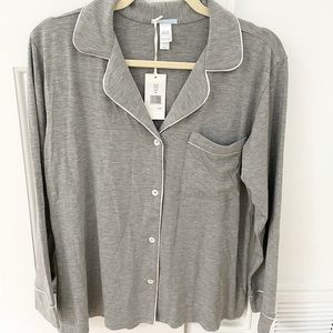 Eberjey Gisele PJ Top in Gray Size XS NWT